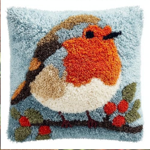 Taxpy Kit De Cojín Con Gancho De Cierre Petirrojo 43 X 43 Cm