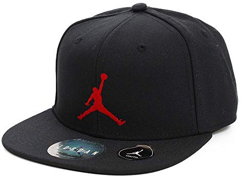 Jordan Unisex Kinder Jumpman Snapback Baseballkappe, Black Or Red, Einheitsgröße EU