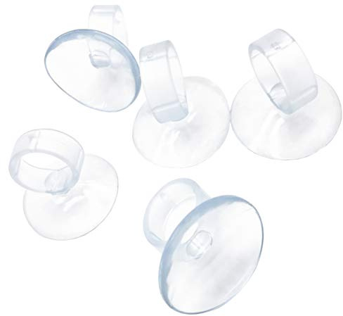 XMHF Silicone Aquarium Air Hose Airline Tube Clip Suction Cups Holders 20Pcs
