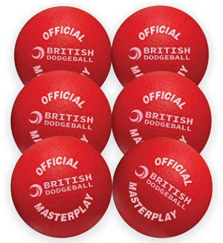 Play SportOfficial British Dodgeball Foam Dodgeball Six Pack Red