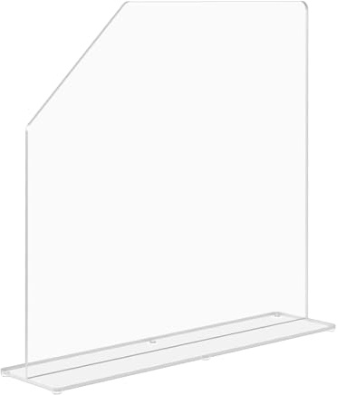 Splash Guard 19 x 4.5 x 15 Clear Acrylic Panel Barrier Freestanding No Assembly for Restaurants Commercial Kitchens Food Processors Hospitals Clinics Laboratories Versatile by Marketing Holders