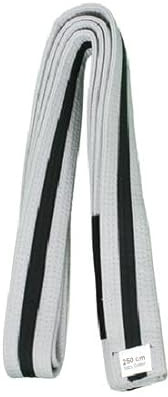 Playwell Ceinture de jiu-jitsu pour enfants avec rayures noires (220 cm)