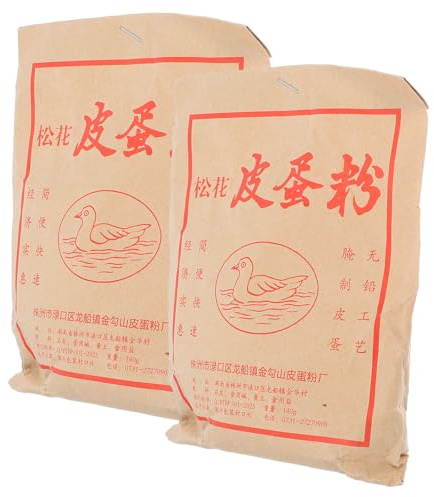 SUPVOX Poudre D'œuf de Cent Ans 140g X 2 Sachets – Mélange pour Œufs de Canard, Caille et Poule, Marinade en Poudre Artisanale, Recette Maison, Conserves Culinaires Traditionnelles