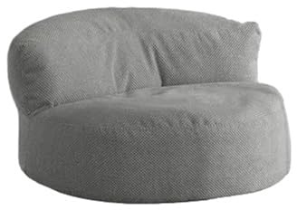 OPIGJUFD Funda para Silla De Puf Funda for puf 【¡Sin Relleno! ¡Debes Comprar el Relleno por Separado!】(Grey)