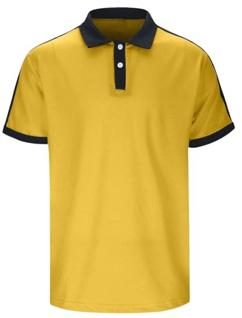 Polo Homme Manches Courtes Chemise Noir Polos Hommes Séchage Rapide Respirant Tshirt D'été Casual Sport Shirt Regular Fit De Golf Coton T Été Tricoté T-Shirt Stretch Slim Décontracté