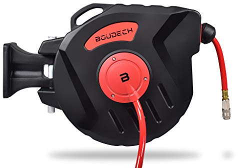 BOUDECH Enrouleur Automatique de tuyau à air comprimé 20 mètres