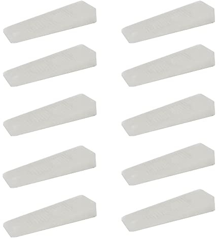 10 x Cuña para puerta/Tope para puerta de goma dura | sossai® TSK95 | Color: transparente