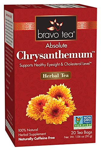 Bravo Tea Absolute Chysanthemum Herbal Tea Caffeine Free, 20 Tea Bags, 1 Count