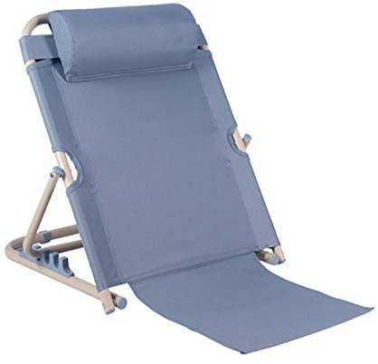 XWZJY Rückenstütze Sitzhilfe Lordosenstütze Für Bettlägerig Gelähmte Patienten Verstellbarer Sitz-Rückenlehnenrahmen Zum Essen Lesen Fernsehen Und Mehr Im Bett, Grau