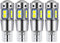 LED auto T10 W5W Lampadina Led Auto Temperatura di Colore 7000K 3030-10SMD Lampadina a cuneo bianca Voltaggio 12V Adatto per luci di posizione, segnali interni, cupole, quadri strumenti (4 pezzi)