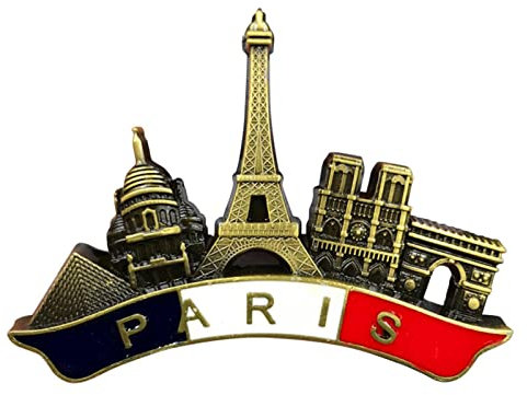 Generic Imán para Nevera De Paris 6-9 Cm Paris Francia Imán De Refrigerador Bonitos Imanes Decorativos Nevera Recuerdos Recuerdos Turísticos Magnética Pegatinas para Decoración del Hogar Y La