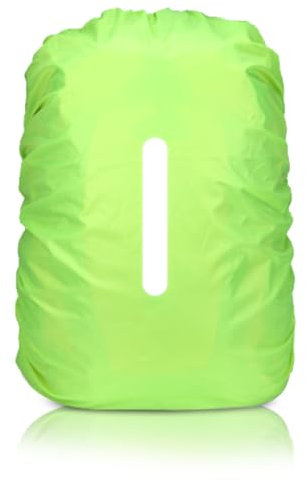 Housse Sac a Dos Impermeable Réfléchissante, 20L Protection Pluie Sac à Dos, Protège Sac à Dos Imperméable, Anti-Poussière, Anti-Pluie Couvre, Protege Cartable Pluie pour Randonnée Voyage Cyclisme