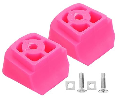 LIOOBO 2Pcs Inline Skates Brakes for Girls and Boys, Pink Roller Skate Stopper Replacement Pads, Kids Universal Safety Braking Block for Toddlers, Easy Mounting Hardware Included