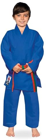 Daedo Blue Training Judo Gi – 100% Cotton Jacket & Pants – Lightweight Martial Arts Uniform for Practice, Dojo, and Competition - 3