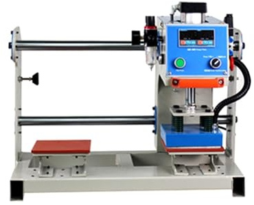 JOJIDE Presse a Chaud, Imprimante d'étiquettes à Double Position, Presse à Chaud, Transfert par Sublimation, T-Shirt, Chaussettes de Poche, imprimante Continue 1000W(100x100mm Duplex)