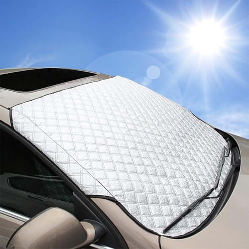Couverture Pare-Brise Voiture pour Citroen C5 2004-2008 Bache Pare Brise Bache Pare Brise Protection,Anti-Neige Et Antigel Facile à Utiliser,A