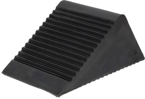 TOKIDNY Portable Rubber Wheel Chock for Cars and Trailers Triangular Tire Stopper with Non-Slip Base Stable Anti-Skid Block for Small Vehicles and Motorcycles Heavy-Duty Truck Wheel Chocks