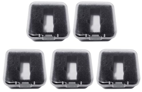 YiNLuax 5/10 unidades de caja de exhibición de cartuchos para tocadiscos, soporte para tocadiscos, soporte para lápices capacitivos, soporte para cabeza de fonógrafo, caja de almacenamiento de