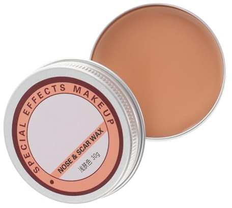 CHICAMPERA Cera para Heridas Halloween Realista Moldeable y Fácil de Usar para Maquillaje Teatral y Efectos Especiales Rostro y Cuerpo Compatible con Hombres Mujeres y Tono Cutáneo