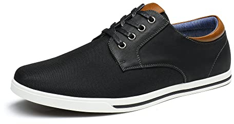 Bruno Marc Men's Oxfords Sneakers Casual Dress Shoes,Size 10.5,Black,RIVERA-01