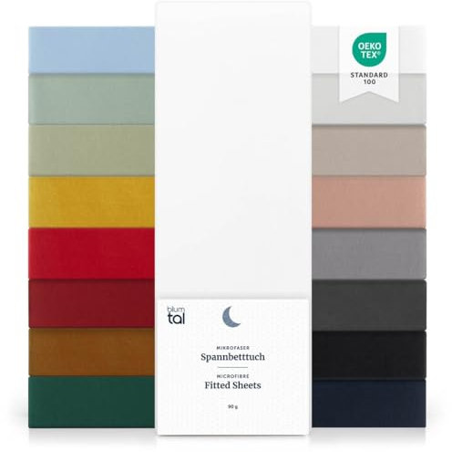 Blumtal® Spannbettlaken 160x200cm aus Microfaser - Oekotex zertifiziertes Bettlaken 160x200 cm - Spannbetttuch 160x200 / Bettlaken 160x200 - Spannbettlaken - 160x200 cm Spannleintuch - Laken - Weiß