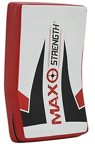 MAXSTRENGTH Kick Strike Shield for Kickboxing Training | Curved Muay Thai Kicking Pad, Strike Body Shield | Great for MMA, Martial Arts, Karate Workout (Single)