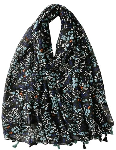 Ecroon halsduk elegant damhalsduk bandana varm lätt halsdukar halsdukar stolor för vintern flicka gåva, B, one size