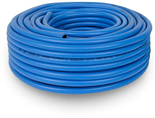 EBERTH Tuyau à air comprimé, tuyau d'air haute pression pour compresseur, longueur 40m, diamètre 10mm x 14,5mm (intérieur x extérieur), 20 bar, accessoires pour outils pneumatique sans raccord