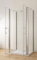Acezanble Duschkabine U-FORM Duschabtrennung U-Kabine 100x80x80cm Dusche Duschtür 6mm Nano Glas Drehtür H195cm