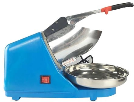 Trituradora de hielo eléctrica de con cuchillas de acero inoxidable 300 W 2200 rpm para restaurantes bares fiestas color azul