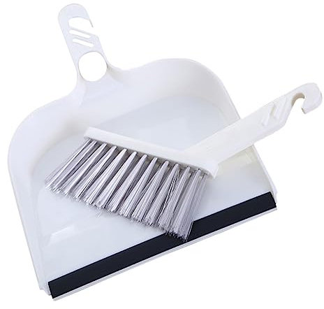 HONMEET Scopa e Paletta da Scrivania Spazzola per Polvere Portatile Multifunzione Resistente Manico Ergonomico Facile da Riporre e Usare