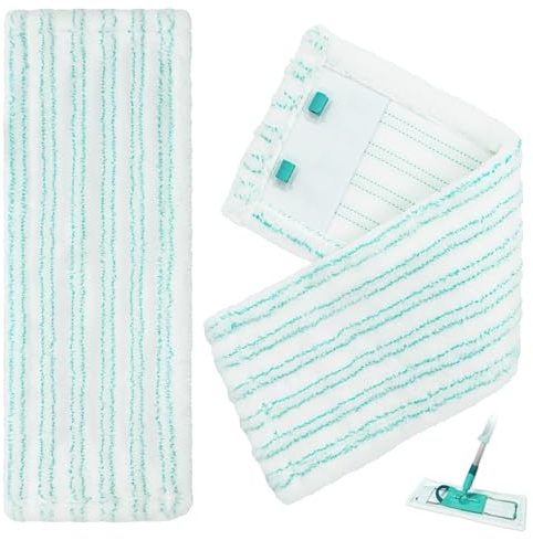Wischbezüge für Leifheit Profi XL Micro Duo/Cotton Plus Bodenwischer Ersatz Mikrofaser Wischmopp Bezuge für Alle Böden 2 Stück