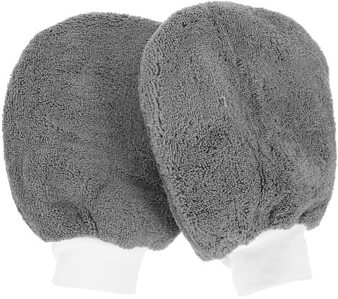 iplusmile 2Stücke Autowaschhandschuh Staubhandschuh aus Feinen Mikrofasern für Effektive für Auto Haushalt und Empfindliche Oberflächen Wiederverwendbar und Leicht