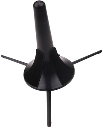 TOGEVAL Support Trépied Pliable pour Trompette Accessoire Stable avec Base à Métalliques Protection Feutre Noir pour Instruments à Vent Portables