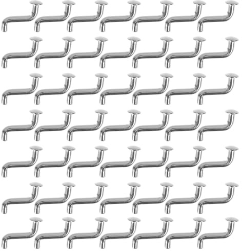ASAKKURA Perno di Sicurezza per Scaffalature per Pallet S Tipo Testa Piatta, Clip di Sicurezza Bullone a J per Accessori Scaffali Industriali, Ganci e Spilli di Uso Pesante