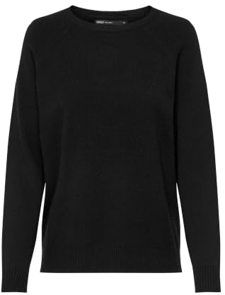 Only Onllesly Kings L/S Pullover Knt Noos Suéter, Negro (Black Black), S Mujer