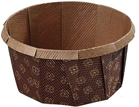 360 Einwegbackformen Papierbackformen Einmal Backformen Papier Gardenia rund Ø130mm 80mm hoch - Inkl. Verpackungslizenz in D