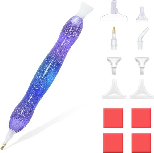 RECORDARME Diamond Painting Zubehör Stift,Glitzernd Diamant Painting Stifte, DIY Diamant-Malerei Zubehör und Werkzeuge für Diamant Malerei