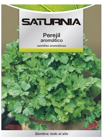 SATURNIA Semillas Aromaticas Perejil Aromatico (8 gramos) Horticultura, Horticola, Semillas Huerto.