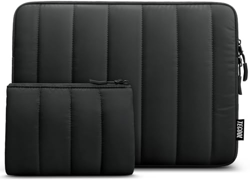 TECOOL 16 Pouces Housse Ordinateur Portable pour Macbook Pro 16 M5(2026) M4-M1,Pochette PC Ordinateur pour 16 Lenovo Ideapad Thinkpad HP Dell Acer ASUS Chromebook Étanche Sacoche Portable, Noir