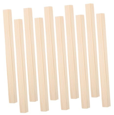 iplusmile 50pcs Unfinished Wooden Square Sticks for DIY Crafts 15x1cm Natural Wood Dowels for Crafting Projects for Home Decoration and Model Making