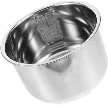 Amosfun Stainless Steel Liner for Rice Cooker Cooking Pot Container Capacity Replacement Inner Pot for Electric Cookers