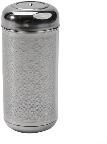 Infusor de té de acero inoxidable con filtro de malla fina para hojas de té y especias, colador de bolas de condimento, apto para lavavajillas (L)