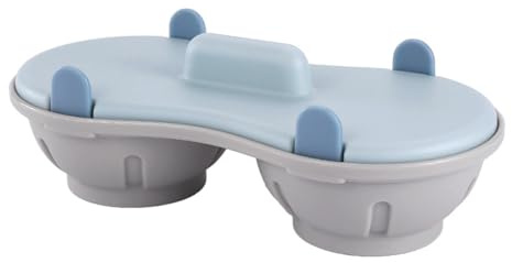 Cuece Huevos Microondas,2 Escalfadores de Huevos para Microondas,Hervidor de Huevos al Vapor,Huevo Poche,Cocedor de Huevos,Hervidor de Huevos Antiadherente y Rápido, Color Azul