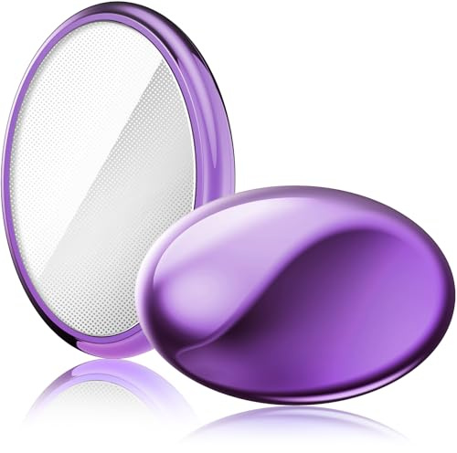 Wsiones Crystal Hair Eraser for Women and Men, Reusable Crystal Hair Remover Magic Painless Exfoliation Hair Removal Tool, Magic Hair Eraser Device for Back Arms Legs(Purple)