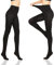 HA WA 2er Pack 100D Thermo Strumpfhose Damen Winter，Gefütterte Fleece Blickdichte Thermostrumpfhose für Damen,Schwarz