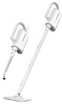 Samnuerly Fregona de Vapor Aspiradora eléctrica Aspiradora a Vapor Fregona de Mano Lavadora de Ventanas y Pisos Máquina de Limpieza de escobas 5 Accesorios