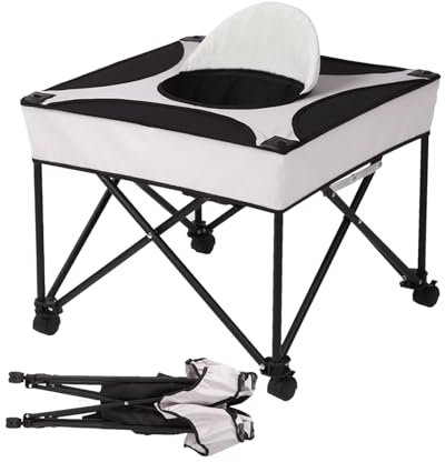 Lauflernwagen, faltbar Lauflernhilfe mit Rädern, Baby Activity Center für Reisen, Sit to Stand Baby Walker Tragbar und Anti-Fall