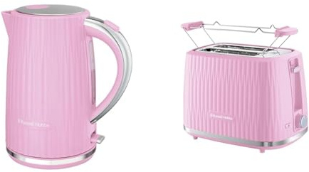 Russell Hobbs Eden Pink Raspberry Frühstücksset: Wasserkocher 27362-70 + Toaster 27372-56