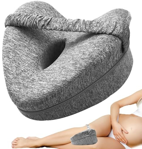 IXYHKB Kniekissen für Seitenschläfer, Orthopädisches Kissen für Bein, Ergonomisches Seitenschläferkissen Knie, Memory Foam Beinkissen für Seitenschläfer von Rücken, Hüft, Knie und Gelenkschmerzen